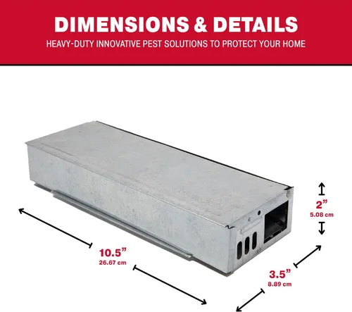 Vista 4 de Catchmaster Multi-Catch - Mini trampa para ratones, paquete de 6, trampas humanas para ratones para interiores para el hogar, incluye tabla