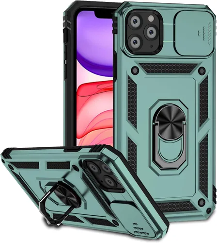 Vista 15 de Funda magnética compatible con iPhone 11 Pro Max de 6.5 pulgadas, funda magnética para iPhone 11 Pro Max con cubierta de cámara y soporte de grado