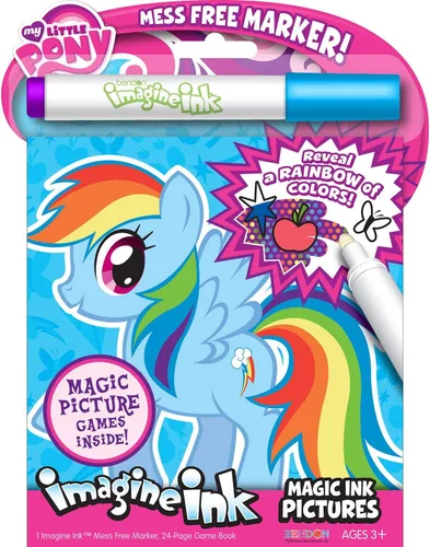 Vista 4 de My Little Pony Imagine - Juego de 3 libros para colorear de tinta sin desorden MLP para niños, recuerdos y actividades de fiesta de My Little Pony