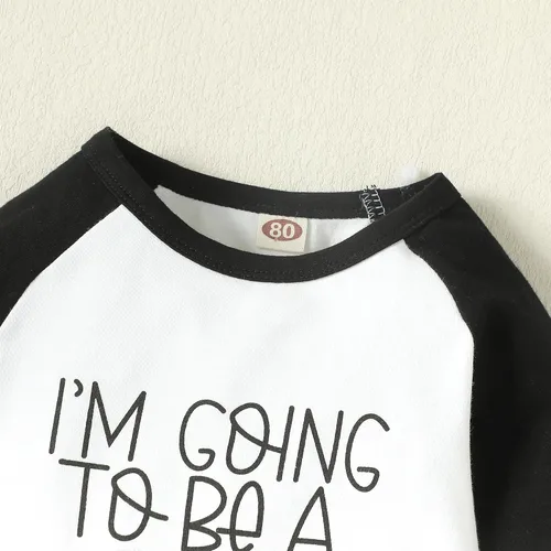 Vista 4 de Camisetas de béisbol con la frase "I'm Going to Be A Big Sister