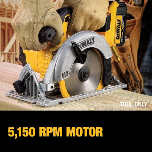 Vista 14 de DeWalt DCS391B 20 voltios Max Li-Ion Sierra circular, herramienta solo