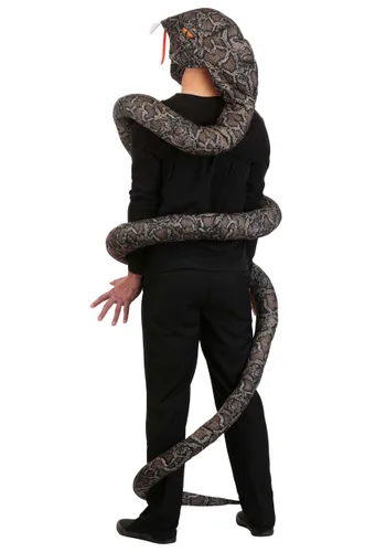 Vista 2 de Disfraz de Serpiente Reptante para Adultos Multicolor