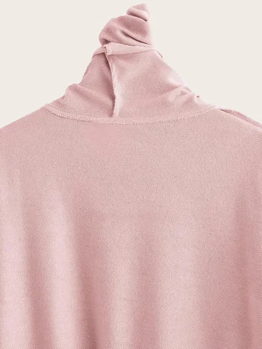 Vista 6 de Floerns Sudadera con capucha de manga larga con estampado gráfico de corazón para niñas