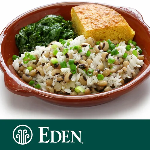 Vista 4 de Eden Guisantes negros orgánicos, sin sal añadida, latas de 15 onzas (paquete de 12)