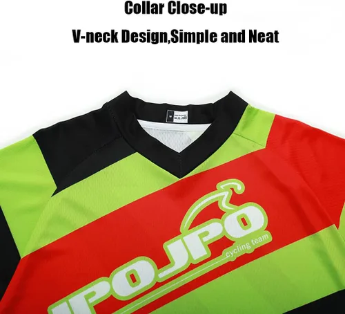 Vista 5 de Ciclismo Jersey Hombres MTB Motocross Gear Downhill Racing Shirt Mountain Bike Wear