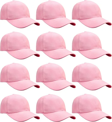 Vista 10 de Falari - 12 unidades de gorras de béisbol, lisas y de tamaño ajustable, venta al por mayor Verde militar