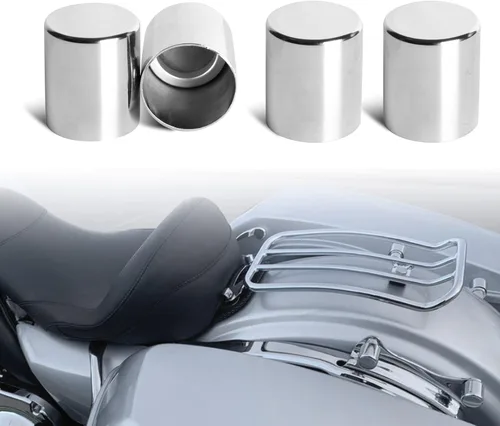 Vista 10 de Goldfire Kit de cubiertas de hardware de acoplamiento Harley con imán desmontable tapas de 4 puntos para Touring Street Glide, Electra Glide, Road