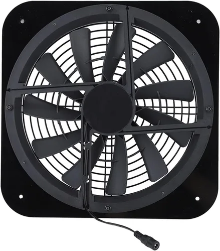 Vista 8 de Fdit Ventilador de escape de ático alimentado por energía solar, 100 W, 13.5 pulgadas, panel de silicona monocristalina, 18 V, para casa