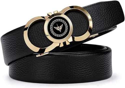 Vista 3 de VANNANBA Ratchet Leather Belt for MenFashion Belt Men Automatic Bucklewith Elegant Gift Box