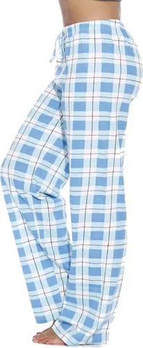 Vista 2 de Just Love - Pantalones de pijama para mujer, 100% algodón, diseño a cuadros