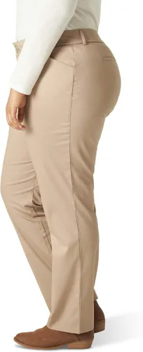 Vista 2 de Lee Womens Plus Size Wrinkle Free Relaxed Fit Straight Leg Pant