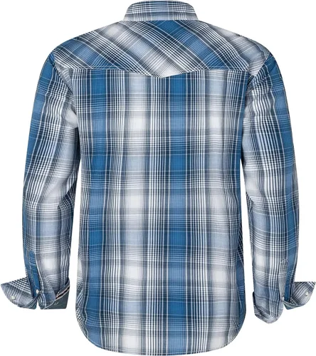 Vista 2 de Camisa de manga larga con cierre de presión occidental para hombre