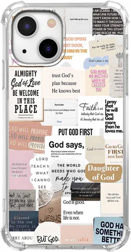 Vista 80 de Funda para Celular con Versículos de la Biblia, Colocación de Citas Cristianas de Jesús, Diseño Collage, Funda Protectora Suave de TPU de Moda