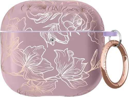 Vista 52 de VELVET CAVIAR Funda compatible con AirPods 4 con llavero, bonitas fundas protectoras duras de 4ª generación para mujer, diseño de lunares azules