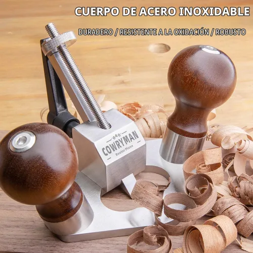 Vista 7 de Plano de enrutador 040 para carpintería, cortador HSS de una pieza