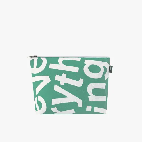 Vista 13 de Eco Right Bolsa de cosméticos de lona: bolsa de maquillaje de viaje para mujeres y niñas, organizador de monedero con cremallera, elegante estética