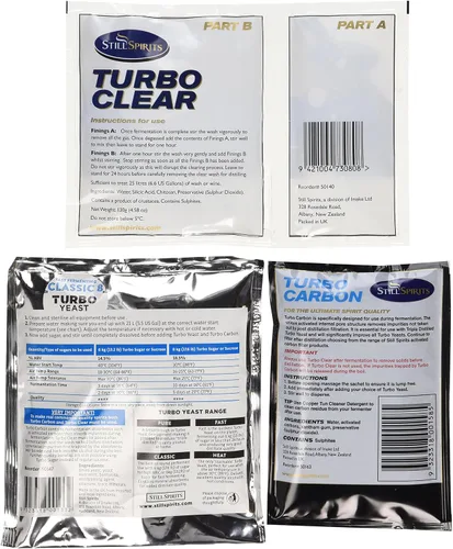 Vista 3 de Still Spirits Triple Pack - Levadura clásica 8 Turbo, Turbo Carbon y Turbo Clear