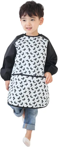 Vista 21 de Plie Kids Waterproof Art Smock – Long Sleeve Apron for Painting, Baking, Sensory Play (Ages 1–10)