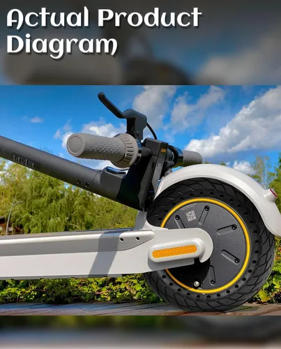Vista 7 de Neumático Sólido para Scooter Eléctrico de 10 x 2.5 Pulgadas 60/70-6.5 Compatible con Ninebot Max G30P G30LP~Gotrax G5 G6~Hiboy Max 3~Hover 1
