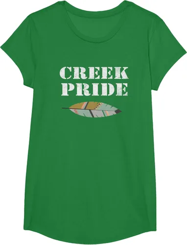 Vista 44 de Creek Native American Pride - Camiseta, Negro, S