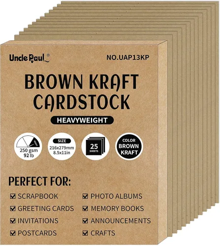 Vista 13 de 24 hojas de papel de cartulina de 6 colores de 8.5 x 11 pulgadas, papel de doble cara de 92 libras/8.82 oz/m², papel grueso de construcción