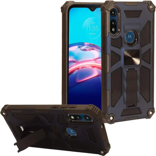 Vista 7 de Para Motorola Moto E (2020) XT2052 - Funda Defender con soporte - ST6 Negro