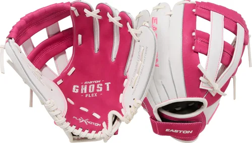 Vista 6 de Easton Ghost Flex Youth Softball Glov Gris/Blanco/Menta H-Web