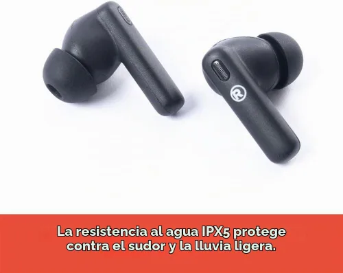 Vista 6 de RadioShack - Auriculares inalámbricos Bluetooth 5.2 ANC IPX5 con batería de 6 horas, color blanco