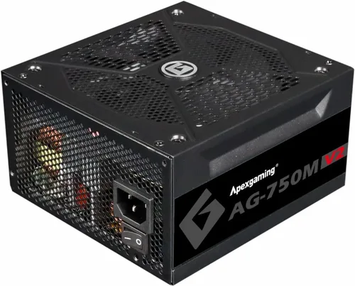 Vista 3 de Apexgaming AG-750M V2 750Watt 80PLUS Gold Fuente de alimentación totalmente modular