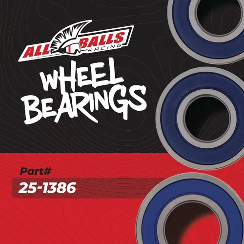Vista 2 de All Balls Racing 25-1386 Kit de rodamientos de rueda compatible con/reemplazo para Kawasaki