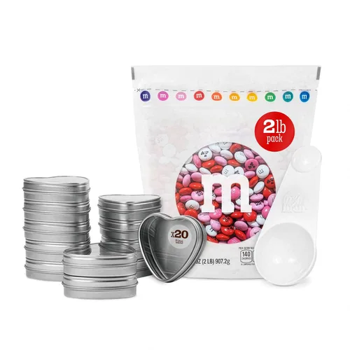 Vista 10 de M&M'S WORLD Galentine's Day - Caramelos de chocolate, 2 libras, celebra el amor con tu Galentine, regalo único para amigos, solteros y fiestas, crea
