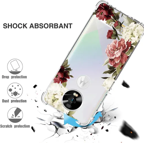 Vista 7 de Funda para Moto Z4/Moto Z4 Play, TPU transparente a prueba de golpes, funda protectora transparente suave y ligera para Motorola Moto Z4 Blossom