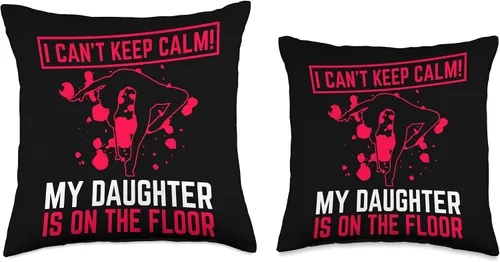 Vista 3 de Baton Twirling & Majorette Dance Designs Mom Design for Baton Twirler Mother Throw Pillow, 16x16, Multicolor