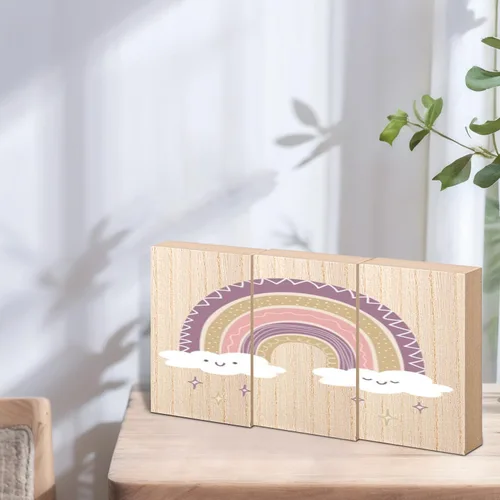 Vista 7 de Paquete de 30 bloques rectangulares de madera MDF sin terminar, bloques de madera de 3 x 5 pulgadas para manualidades, proyectos de bricolaje