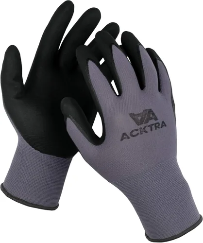Vista 8 de ACKTRA Guantes de trabajo de seguridad Nylon sin costuras, MicroFoam, WG019
