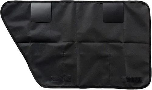 Vista 7 de KIMISS Protector de puerta de automóvil para mascotas, cubierta de puerta de tela Oxford 600D, ajuste universal para perros y gatos, protector