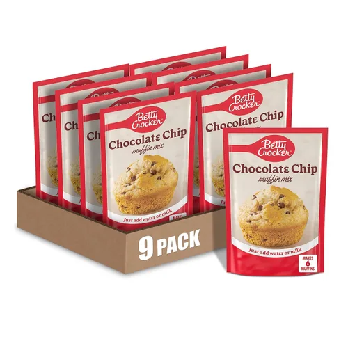 Vista 24 de Betty Crocker Mezcla de muffins de nuez de plátano, hecha con nueces, 6.4 onzas (paquete de 9)