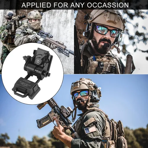 Vista 6 de Gexmil Soporte CNC para gafas de visión nocturna PVS15/18, montaje de metal para casco L4G24 NVG