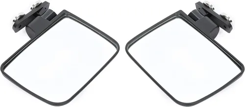 Vista 8 de KUAFU Espejos magnéticos universales para tractor, compatibles con Kubota John Deere, cortacésped de giro cero, espejos laterales traseros negros, 2