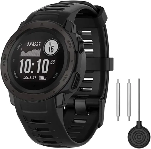 Vista 7 de Correa para Garmin Instinct 2, correa de repuesto de silicona suave para Garmin Instinct 2/Instinct 2 Solar/Instinct Tide/Instinct Tactical/Instinct