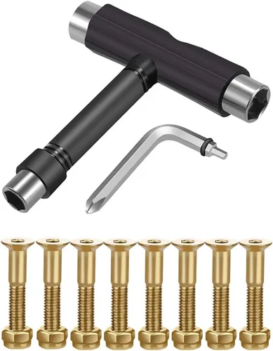 Vista 8 de C&Xanadu Upkeep All-in-One Multi-Function Portable Skate Tool with 2-in-1 Allen Wrench & Phillips Head Screwdriver for Adjusting and Tightening