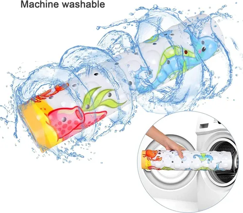 Vista 6 de Tapete de baño antideslizante para baño interior para niños, niñas y niños, tapete de ducha de animales marinos de dibujos animados, tapete de baño