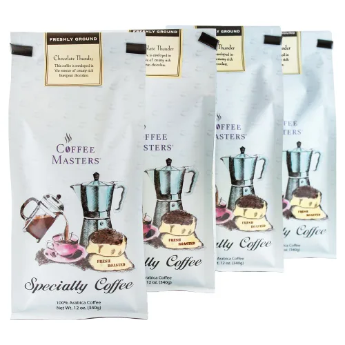 Vista 11 de Coffee Masters Café saborizado, almendra amaretto, molido, bolsas de 12 onzas (paquete de 4)