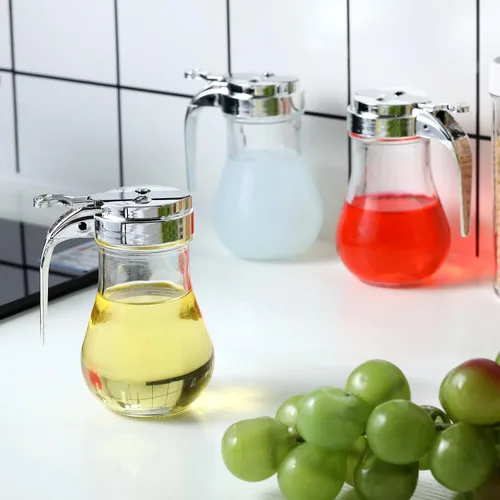 Vista 5 de Mimorou 8 dispensadores de jarabe de vidrio de 6 onzas con boquilla retráctil, dispensador de jarabe de café, dispensador de crema, dispensador