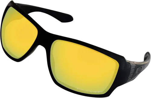 Vista 2 de BroLizard - Lente polarizada para gafas de sol Oakley Big Taco OO9173, dorado
