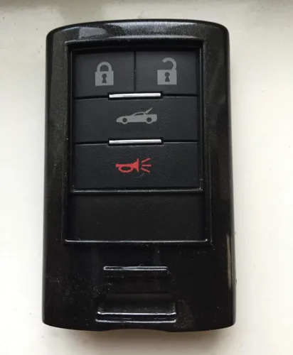 Vista 8 de iJDMTOY Exact Fit - Carcasa para llave de control remoto inteligente, color negro brillante, compatible con Cadillac ATS CTS DTS XTS Escalade
