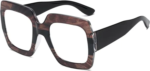 Vista 11 de Lentes de lectura para mujer, marco elegante, diseño cuadrado de gran tamaño, lentes de lectura para mujer Azul