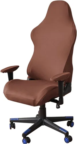 Vista 17 de Fundas para sillas de juegos con fundas para reposabrazos, protector elástico para silla de escritorio de computadora de oficina, tela de poliéster