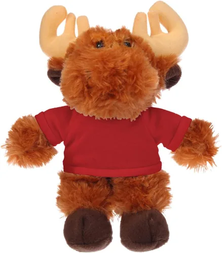 Vista 5 de Plushland Alce flexible de 8 pulgadas con camiseta, regalo personalizado, texto personalizado en la camiseta, gran regalo para el día de la madre