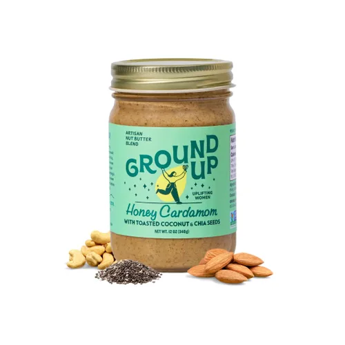 Vista 15 de GROUND UP PDX Mantequilla de nuez Almendra Oregon Avellana, 12 OZ